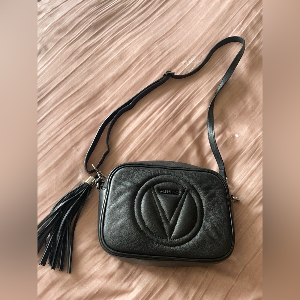 Valentino by Mario Valentino - Mia logo leather camera bag